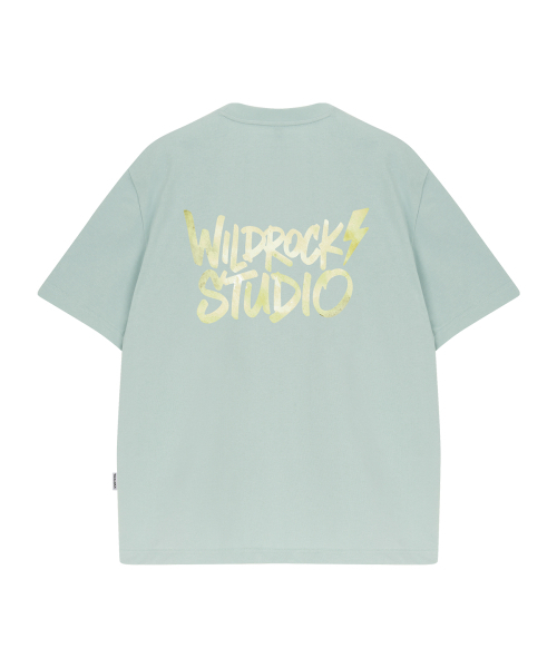 WILDROCK(ワイルドロック)の「ウォーターカラーライトニング クールコットンオーバーサイズ半袖Tシャツ(Tシャツ/カットソー・メンズ・ブルー/チャコール/イエロー/ピンク/スカイブルー/ホワイト/ブラック・LARGE/MEDIUM/SMALL)」の10枚目の写真