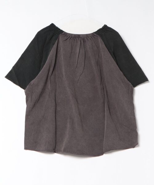 CUBE SUGAR(キューブシュガー)の「CUBE SUGAR/キューブシュガー 21/-天竺パウダー加工ベルスリーブPO(Tシャツ/カットソー・レディース・チャコールグレー/ピンク・FREE)」の10枚目の写真