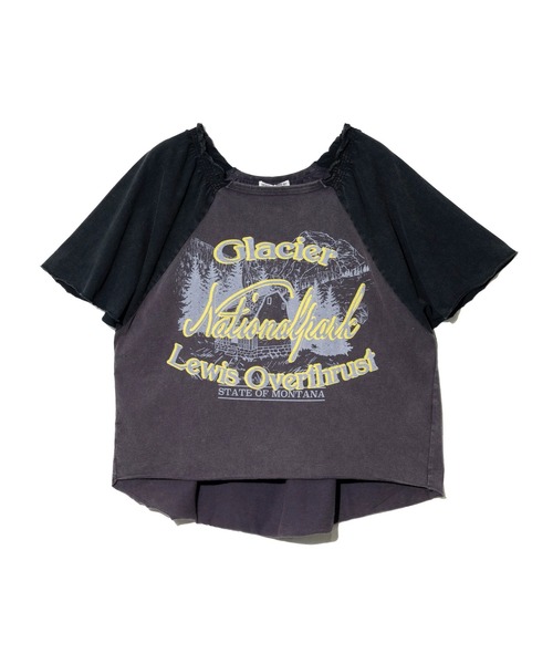 CUBE SUGAR(キューブシュガー)の「CUBE SUGAR/キューブシュガー 21/-天竺パウダー加工ベルスリーブPO(Tシャツ/カットソー・レディース・チャコールグレー/ピンク・FREE)」の12枚目の写真