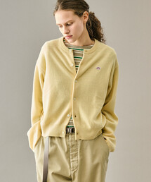 DANTON | ラムウール クルーネックカーディガン WOMEN