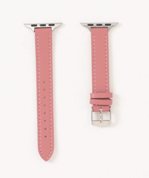 Fun & Daily(ファンアンドデイリー)の「F&D : PUナロー・Apple Watch Band(デジタル腕時計・レディース・ブラウン/ピンク/ブラック・44/40)」の10枚目の写真