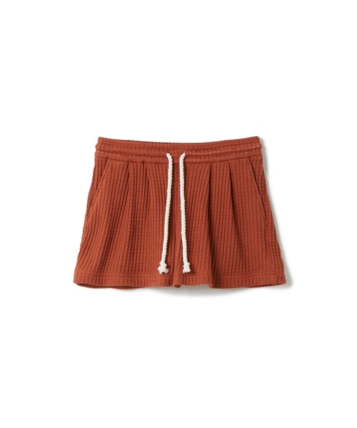 SEAGREEN(シーグリーン)の「SEAGREEN(シーグリーン) BIG WAFFLE SHORT PANTS(その他パンツ・レディース・ブラック/ブラウン/ブルー・2/1)」の2枚目の写真