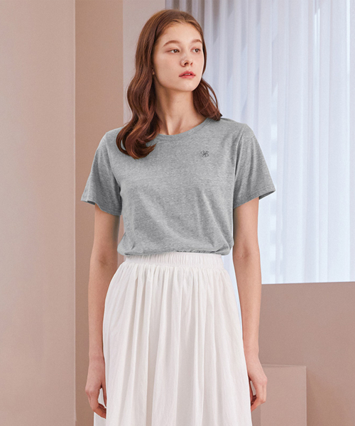 SOUP(スープ)の「ベーシックラウンドネックスリムフィットTシャツ(SA3STF1)(Tシャツ/カットソー・レディース・ブラック・55)」の10枚目の写真