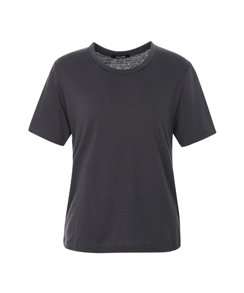 SOUP(スープ)の「ベーシックラウンドネックスリムフィットTシャツ(SA3STF1)(Tシャツ/カットソー・レディース・ブラック・55)」の9枚目の写真