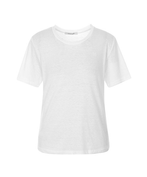 SOUP(スープ)の「ベーシックラウンドネックスリムフィットTシャツ(SA3STF1)(Tシャツ/カットソー・レディース・ブラック・55)」の7枚目の写真