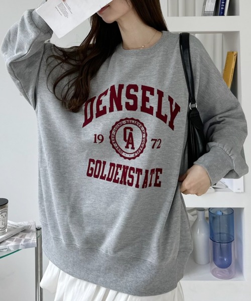 Ada.（エイダ）の「カレッジ フロッキー ロゴ ビッグ スウェット プルオーバー（Tシャツ/カットソー・レディース・ネイビー/杢グレー/ワインレッド・FREE）」の18枚目の写真
