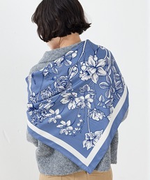 emesuelee（エメスーリー）の「プリントスカーフ 90×90 ドット柄 花柄 チェック柄 ペイズリー柄 ジオメト（バンダナ/スカーフ）」