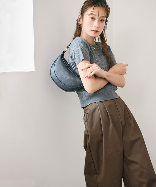 coca(coca)(コカ)の「【西山茉希様着用】ワイドタックチノパンツ(その他パンツ・レディース・ブラウン/ベージュ・L/M)」の15枚目の写真