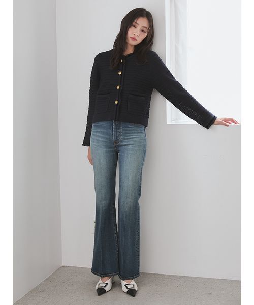 Mila Owen(ミラオーウェン)の「ブーツカットフレアデニムパンツ(デニムパンツ・レディース・ブルー/インディゴブルー/ライトブルー・0/1/00)」の8枚目の写真