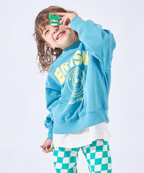 ever closet（エバークローゼット）の「【ヨレ知らず】主役になる グラフィック裏毛トレーナー（スウェット・キッズ・ネイビー/オフホワイト/サックスブルー/ピンク/グレー系その他/グリーン系その他/レッド系その他/グレー系その他2・90cm/100cm/110cm/120cm/130cm/140cm/150cm）」の7枚目の写真