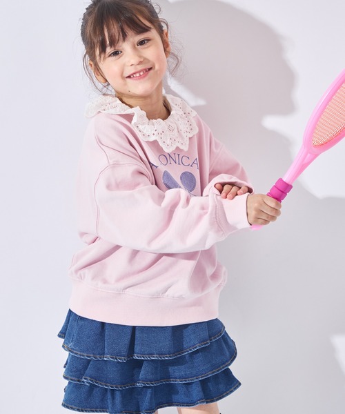 ever closet（エバークローゼット）の「【ヨレ知らず】主役になる グラフィック裏毛トレーナー（スウェット・キッズ・ネイビー/オフホワイト/サックスブルー/ピンク/グレー系その他/グリーン系その他/レッド系その他/グレー系その他2・90cm/100cm/110cm/120cm/130cm/140cm/150cm）」の8枚目の写真