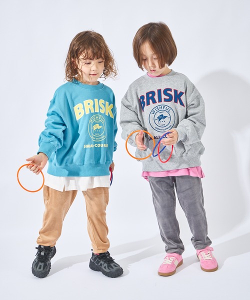 ever closet（エバークローゼット）の「【ヨレ知らず】主役になる グラフィック裏毛トレーナー（スウェット・キッズ・ネイビー/オフホワイト/サックスブルー/ピンク/グレー系その他/グリーン系その他/レッド系その他/グレー系その他2・90cm/100cm/110cm/120cm/130cm/140cm/150cm）」の15枚目の写真
