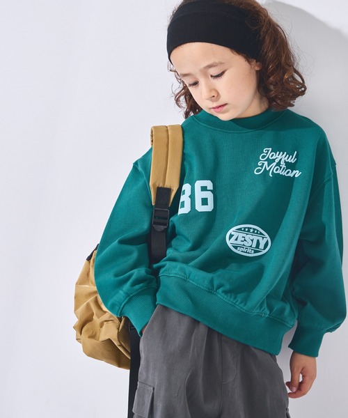 ever closet（エバークローゼット）の「【ヨレ知らず】主役になる グラフィック裏毛トレーナー（スウェット・キッズ・ネイビー/オフホワイト/サックスブルー/ピンク/グレー系その他/グリーン系その他/レッド系その他/グレー系その他2・90cm/100cm/110cm/120cm/130cm/140cm/150cm）」の18枚目の写真