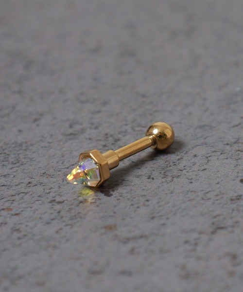 EVER METAL(エバーメタル ever metal EVER METAL)の「EVERMETAL アンテナヘリックス ボディピアス 金属アレルギー対応 サージカルステンレス 316L 日本製(ピアス(片耳用)・メンズ・ブラック系2/ブラック系1/ブラック系3/ゴールド系1/シルバー系4/ゴールド系2/シルバー系2/シルバー系1/シルバー系3/ゴールド系3・FREE)」の18枚目の写真