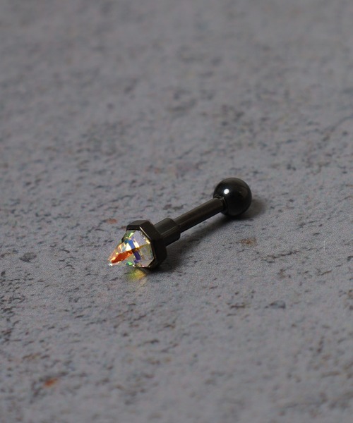 EVER METAL(エバーメタル ever metal EVER METAL)の「EVERMETAL アンテナヘリックス ボディピアス 金属アレルギー対応 サージカルステンレス 316L 日本製(ピアス(片耳用)・メンズ・ブラック系2/ブラック系1/ブラック系3/ゴールド系1/シルバー系4/ゴールド系2/シルバー系2/シルバー系1/シルバー系3/ゴールド系3・FREE)」の12枚目の写真