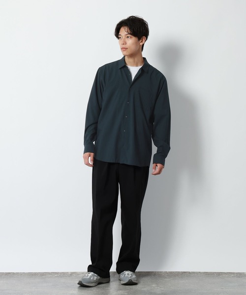 GLOBAL WORK(グローバルワーク)の「サラサマレギュラーシャツ/長袖/680676(シャツ/ブラウス・メンズ・ネイビー/チャコールグレー/ボルドー/グレイッシュブルー/グレイッシュベージュ/グレー系その他・X-LARGE/LARGE/MEDIUM/SMALL)」の20枚目の写真
