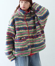 【WEB限定】2WAYリバーシブル撥水ナイロンボアブルゾン
