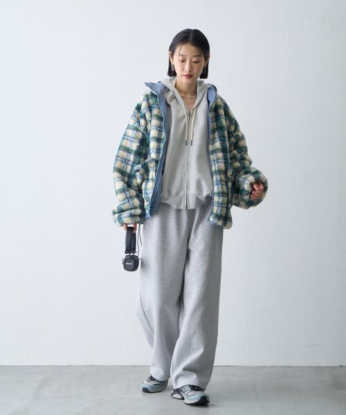 CIAOPANIC TYPY(チャオパニックティピー)の「【WEB限定】2WAYリバーシブル撥水ナイロンボアブルゾン(ブルゾン・レディース・ブラック/ベージュ/ブルー/カーキ・ONE SIZE)」の16枚目の写真