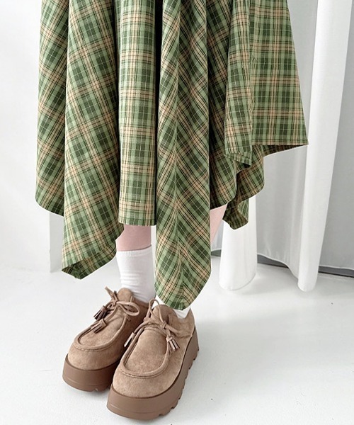 F i.n.t(フィント)の「ボリュームソールモカシンシューズ/fint フィント(モカシン/デッキシューズ・レディース・ブラウン/アイボリー・S/M/L)」の19枚目の写真