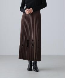 ◆オーバルホールプリーツスカート