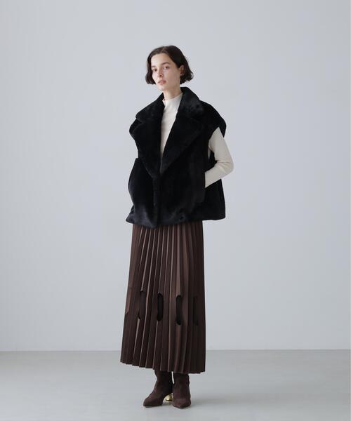 ADORE(アドーア)の「◆オーバルホールプリーツスカート(スカート・レディース・ホワイト系その他/ブラウン・38)」の18枚目の写真