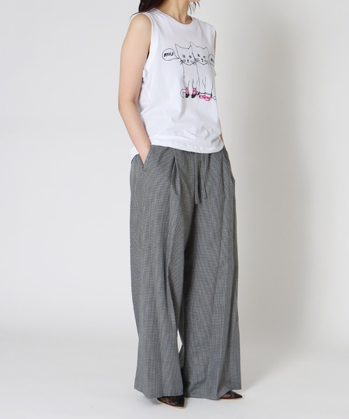 BLACK SCORE(ブラックスコア)の「BLACK SCORE / MIU MIU CATS TANK(ブラックスコア ミウミウキャットタンクトップ)(Tシャツ/カットソー・レディース・ホワイト・36)」の3枚目の写真