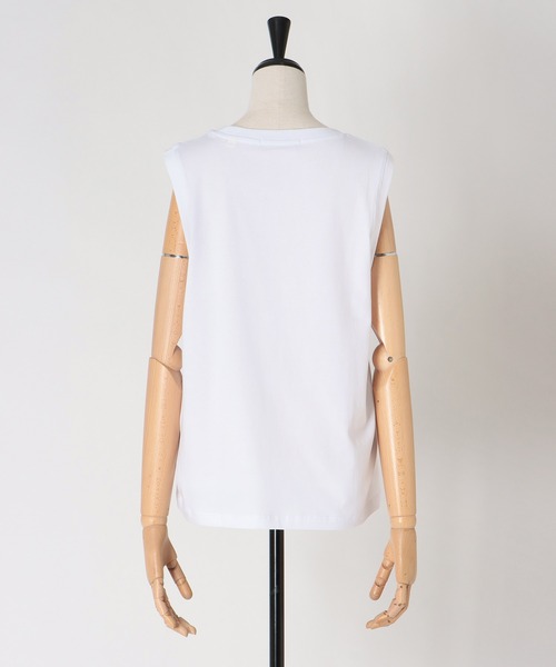 BLACK SCORE(ブラックスコア)の「BLACK SCORE / MIU MIU CATS TANK(ブラックスコア ミウミウキャットタンクトップ)(Tシャツ/カットソー・レディース・ホワイト・36)」の7枚目の写真