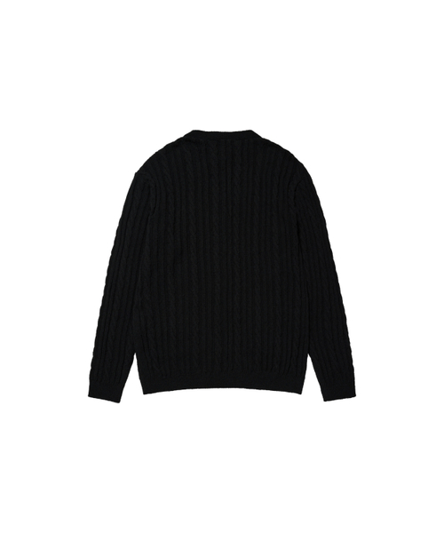DEINET(ダイニット)の「DEINET CABLE CARDIGAN IN BLACK(カーディガン/ボレロ・レディース・その他・FREE)」の3枚目の写真