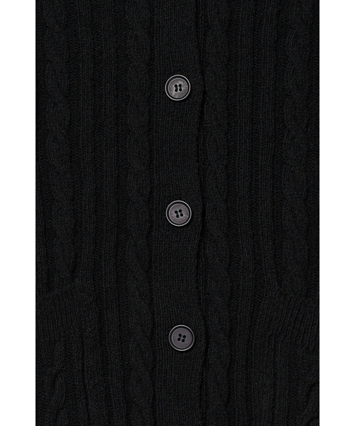 DEINET(ダイニット)の「DEINET CABLE CARDIGAN IN BLACK(カーディガン/ボレロ・レディース・その他・FREE)」の5枚目の写真