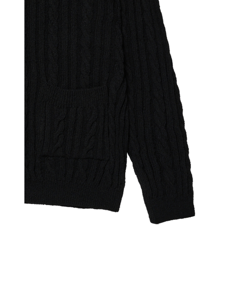 DEINET(ダイニット)の「DEINET CABLE CARDIGAN IN BLACK(カーディガン/ボレロ・レディース・その他・FREE)」の6枚目の写真