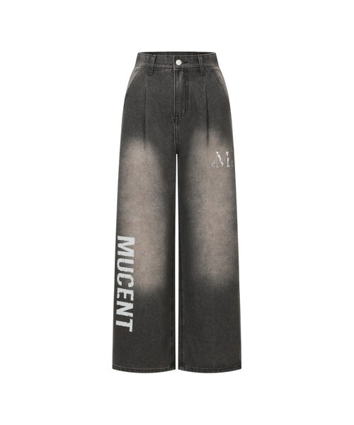 MUCENT(ムセント)の「ビンテージ染めデニムウォッシュパンツ(デニムパンツ・レディース・ブラック・MEDIUM/SMALL)」の1枚目の写真