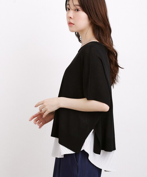 grove(グローブ)の「【体系カバー◎】ニット×インナーシャツタンクSET(その他トップス・レディース・ブラック/グレー/グリーン・02/04/03/01/05)」の12枚目の写真