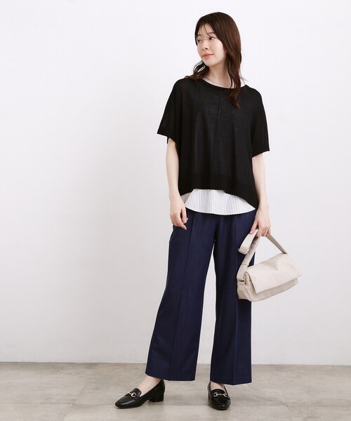 grove(グローブ)の「【体系カバー◎】ニット×インナーシャツタンクSET(その他トップス・レディース・ブラック/グレー/グリーン・02/04/03/01/05)」の13枚目の写真
