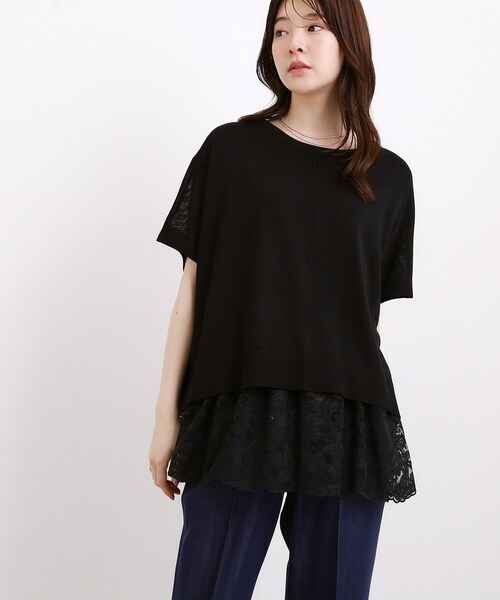 grove(グローブ)の「【体系カバー◎】ニット×インナーシャツタンクSET(その他トップス・レディース・ブラック/グレー/グリーン・02/04/03/01/05)」の15枚目の写真