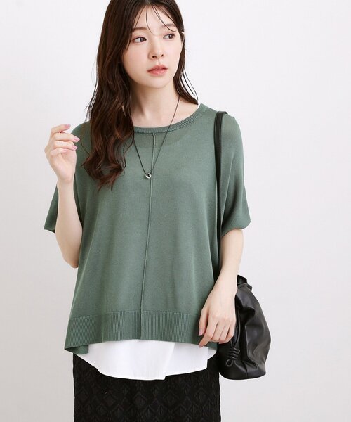 grove(グローブ)の「【体系カバー◎】ニット×インナーシャツタンクSET(その他トップス・レディース・ブラック/グレー/グリーン・02/04/03/01/05)」の18枚目の写真