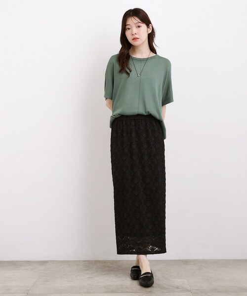 grove(グローブ)の「【体系カバー◎】ニット×インナーシャツタンクSET(その他トップス・レディース・ブラック/グレー/グリーン・02/04/03/01/05)」の22枚目の写真
