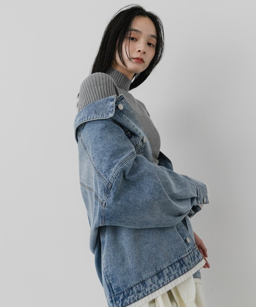 SENSE OF PLACE by URBAN RESEARCH(センスオブプレイスバイアーバンリサーチ)の「『一部WEB限定カラー』『洗濯可』抗ピルストレッチリブハイネックセーター(ニット/セーター・レディース・ブルー/グリーン/アイボリー/イエロー/グレー/レッド/ネイビー/ブラウン/ベージュ/ブラック・ONE/S)」の13枚目の写真