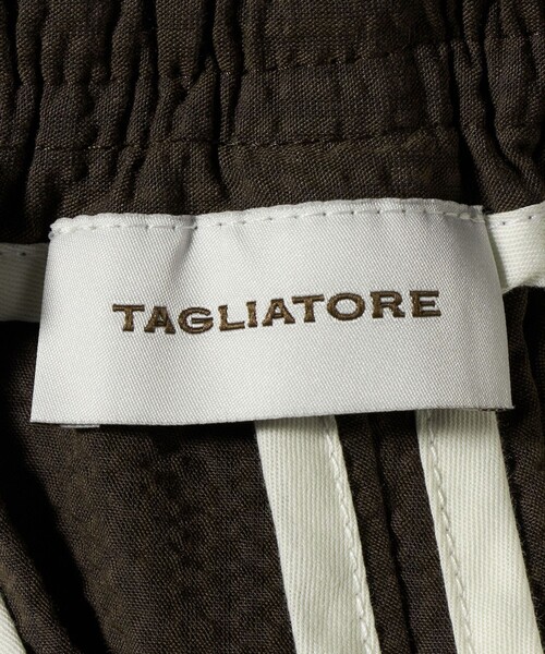 TAGLIATORE(タリアトーレ)の「<TAGLIATORE>ブラウン シアサッカー イージースラックス(スラックス・メンズ・ダークブラウン・48/52)」の8枚目の写真