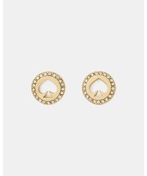 スポット ザ スペード パヴェ ヘイロー ピアス