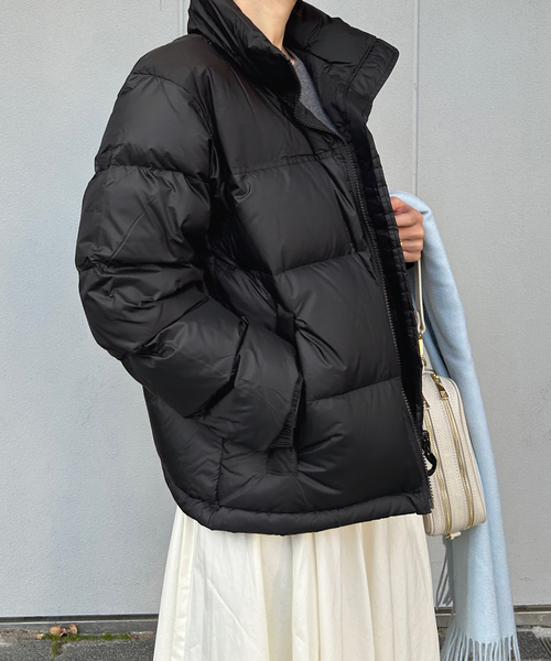 THE NORTH FACE(ザノースフェイス)の「《追加》THE NORTH FACE/ザ ノース フェイス SHORT Nuptse Jacket NDW92555 【手洗い可能】(ダウンジャケット/コート・レディース・ブラック・MEDIUM)」の9枚目の写真