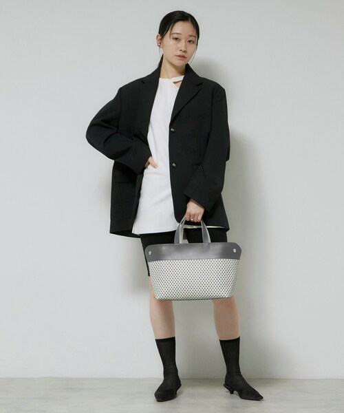 HIROKO HAYASHI（ヒロコハヤシ）の「STILLA（スティラ）ハンドトートバッグ（ハンドバッグ・レディース・ホワイト系3・00）」の4枚目の写真
