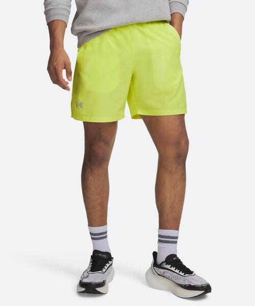 UNDER ARMOUR(アンダーアーマー)の「UAローンチ 7インチ ショーツ(ランニング/メンズ)(その他パンツ・メンズ・イエロー系・M/XL/L/S/2XL)」の1枚目の写真