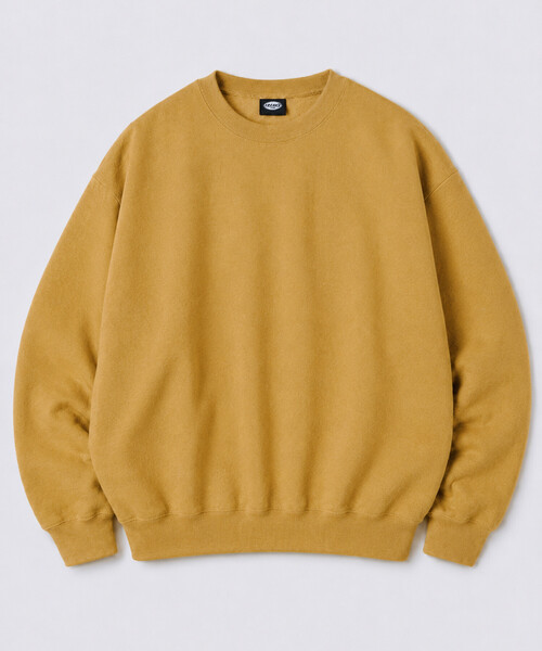 FREAK'S STORE(フリークスストア)の「限定商品 12oz ヘビーウェイト リラックスシルエット クルーネックスウェット(スウェット・メンズ・ブラック/グレイッシュベージュ/ネイビー/ブラウン/杢グレー/イエロー/サックスブルー/アッシュグレー/スミクロ・SMALL/MEDIUM/LARGE/X-LARGE)」の20枚目の写真
