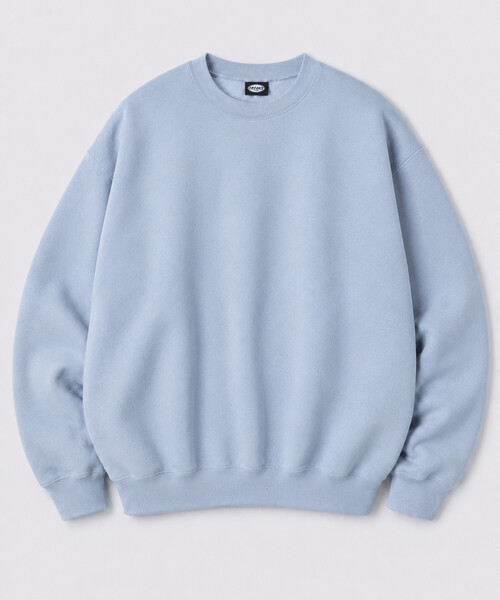 FREAK'S STORE(フリークスストア)の「限定商品 12oz ヘビーウェイト リラックスシルエット クルーネックスウェット(スウェット・メンズ・ブラック/グレイッシュベージュ/ネイビー/ブラウン/杢グレー/イエロー/サックスブルー/アッシュグレー/スミクロ・SMALL/MEDIUM/LARGE/X-LARGE)」の21枚目の写真