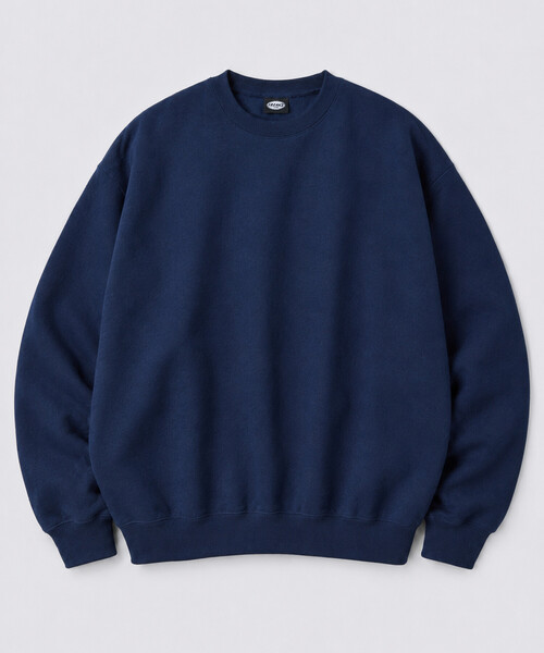 FREAK'S STORE(フリークスストア)の「限定商品 12oz ヘビーウェイト リラックスシルエット クルーネックスウェット(スウェット・メンズ・ブラック/グレイッシュベージュ/ネイビー/ブラウン/杢グレー/イエロー/サックスブルー/アッシュグレー/スミクロ・SMALL/MEDIUM/LARGE/X-LARGE)」の22枚目の写真