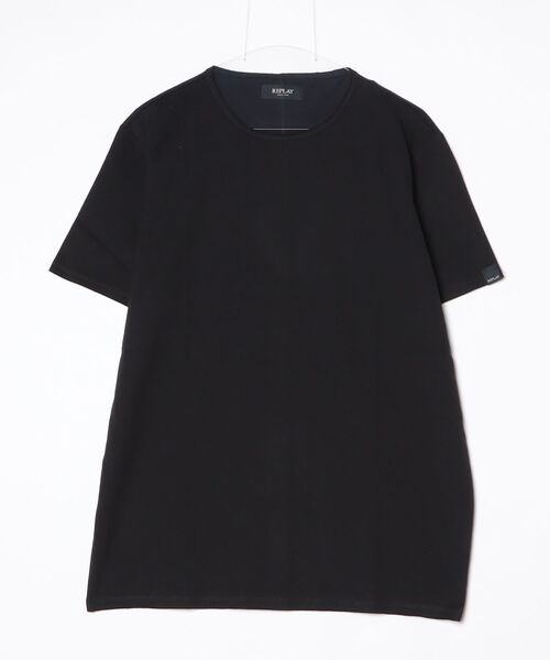 REPLAY(リプレイ)の「コットンジャージークルーネックTシャツ(Tシャツ/カットソー・メンズ・ブラック/ホワイト・SMALL/MEDIUM/LARGE/X-LARGE)」の2枚目の写真