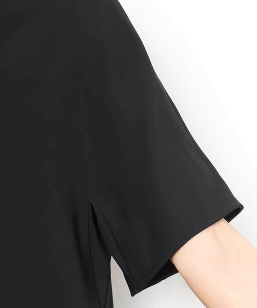 MICHEL KLEIN（ミッシェル・クラン）の「[セットアップ対応]Vネックフレアブラウス（シャツ/ブラウス・レディース・ブラック・38）」の8枚目の写真