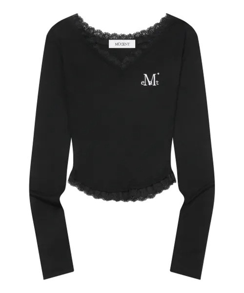MUCENT(ムセント)の「MUCENT/SUNNIORレーストップス(Tシャツ/カットソー・レディース・ホワイト/グレー/ネイビー/ブラック・FREE)」の18枚目の写真