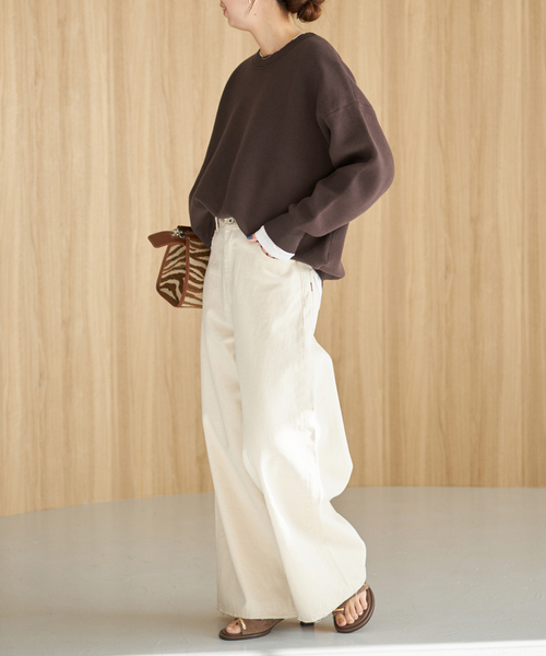 Spick & Span(スピックアンドスパン)の「《一部店舗+WEB限定 / 追加》2枚SET ルーズニット&カット(ニット/セーター・レディース・ブラウン/ライトグレー/ブラック/グリーン・FREE)」の10枚目の写真