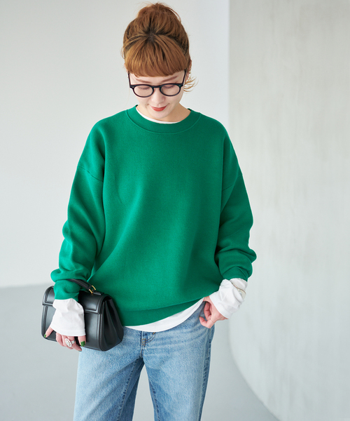 Spick & Span(スピックアンドスパン)の「《一部店舗+WEB限定 / 追加》2枚SET ルーズニット&カット(ニット/セーター・レディース・ブラウン/ライトグレー/ブラック/グリーン・FREE)」の12枚目の写真